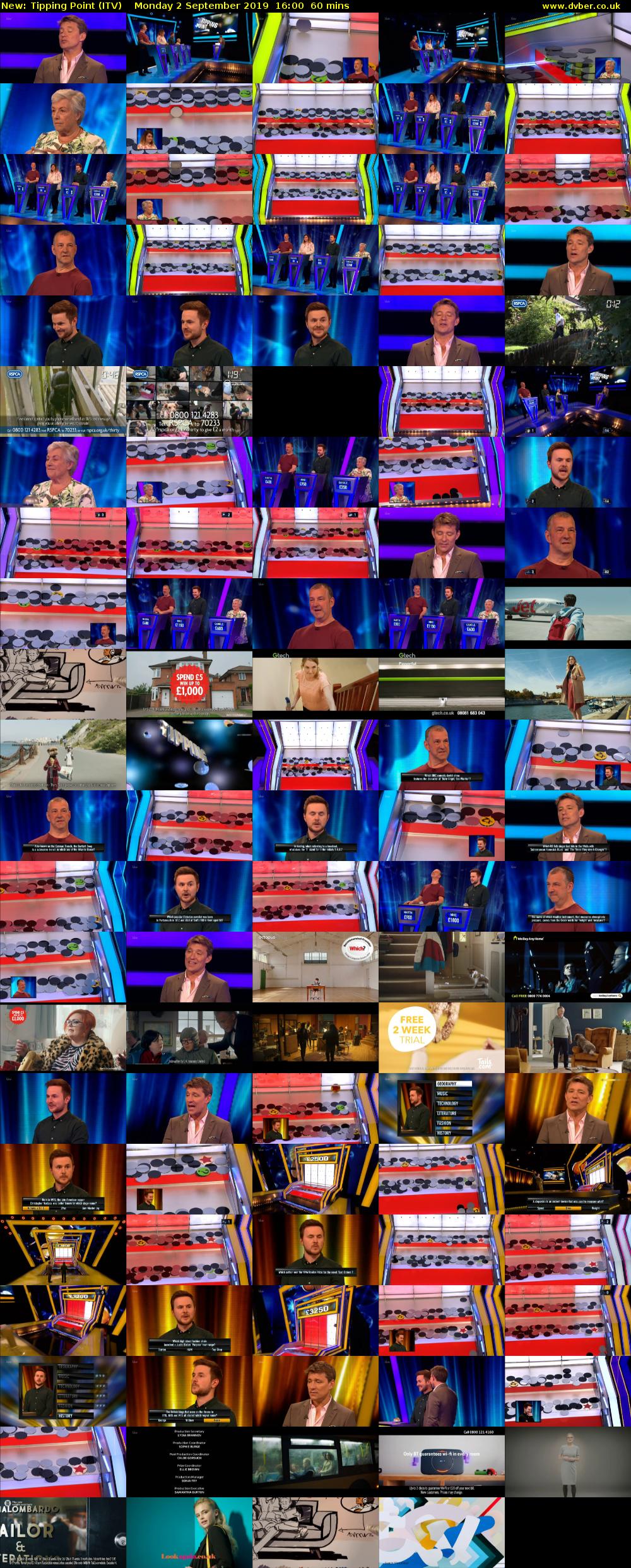 Tipping Point (ITV) Monday 2 September 2019 16:00 - 17:00