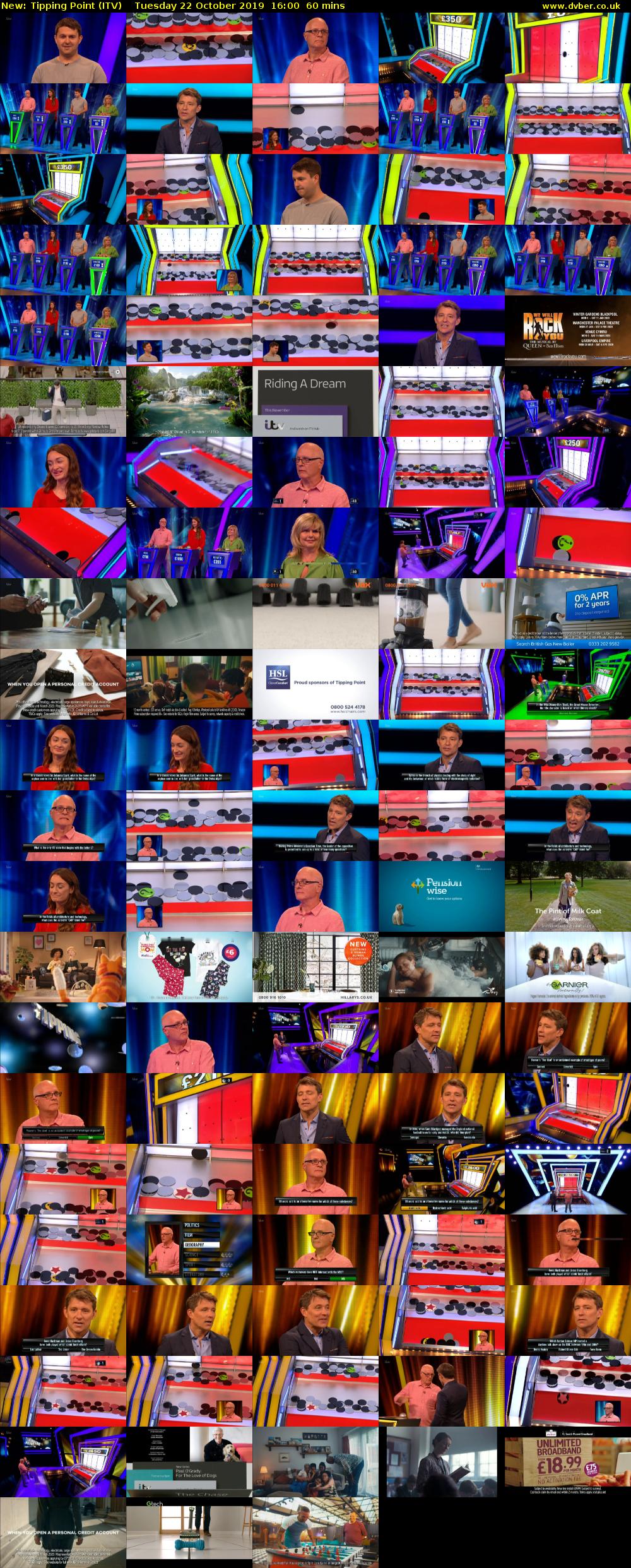 Tipping Point (ITV) Tuesday 22 October 2019 16:00 - 17:00