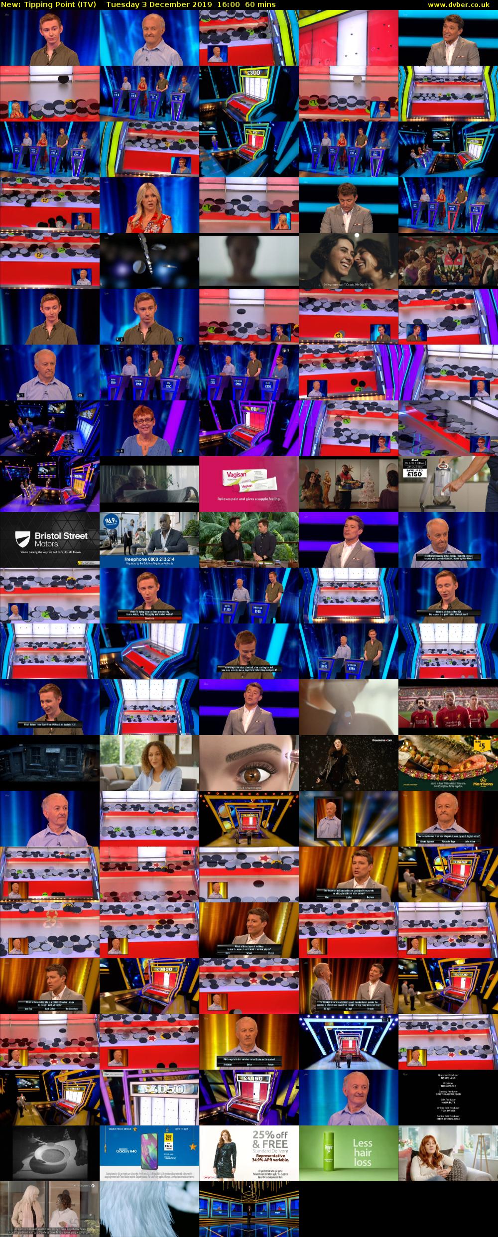 Tipping Point (ITV) Tuesday 3 December 2019 16:00 - 17:00