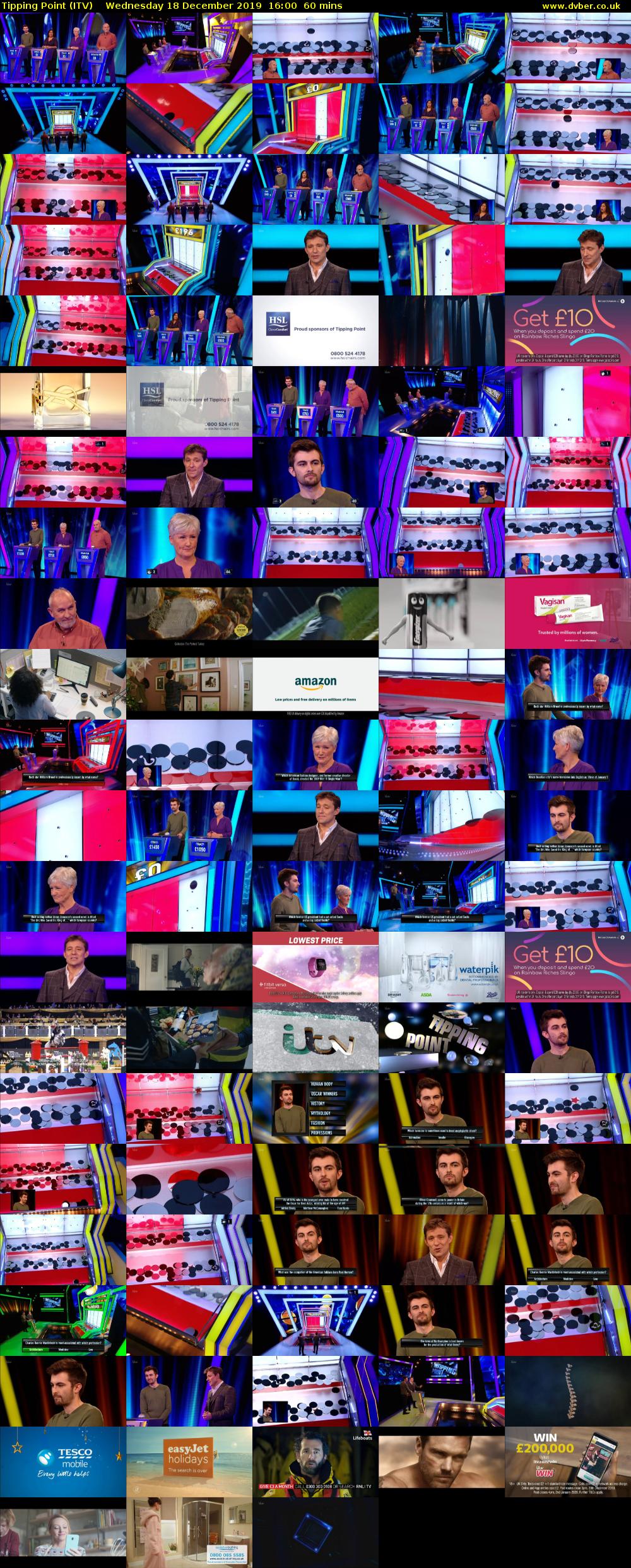 Tipping Point (ITV) Wednesday 18 December 2019 16:00 - 17:00