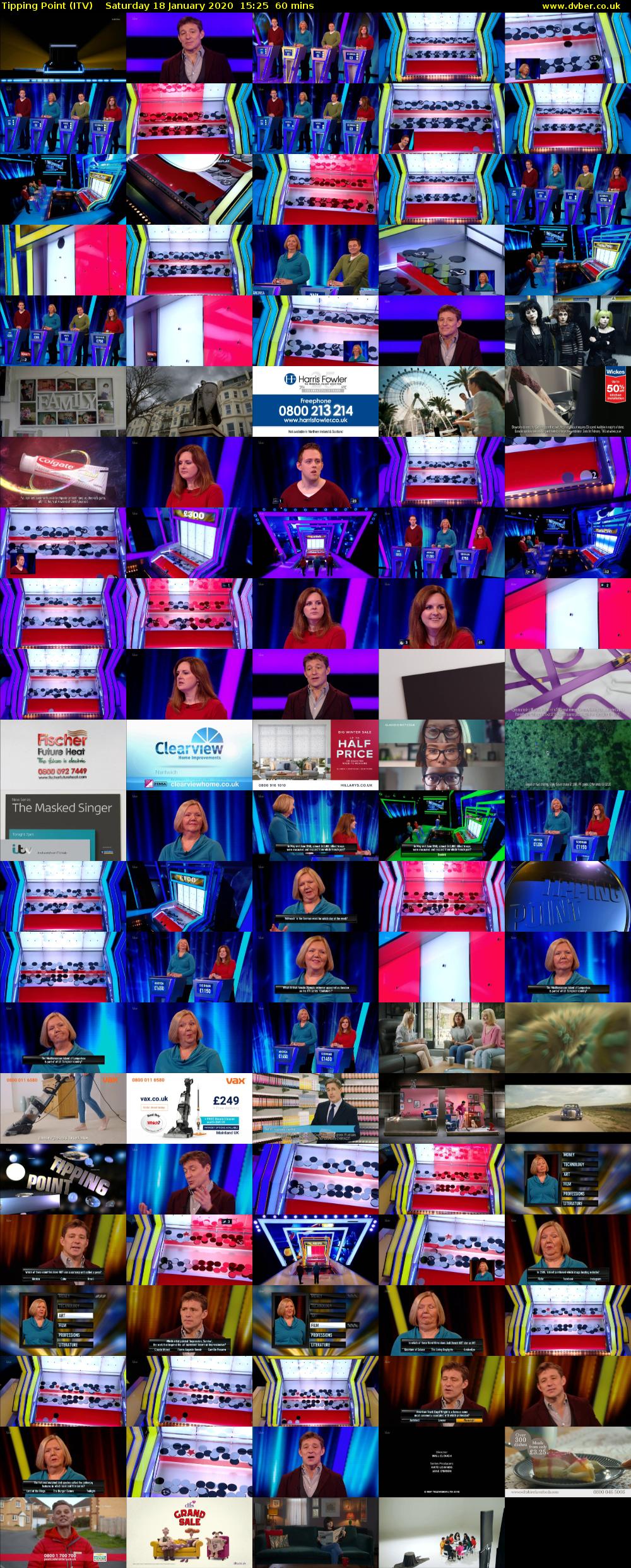 Tipping Point (ITV) Saturday 18 January 2020 15:25 - 16:25