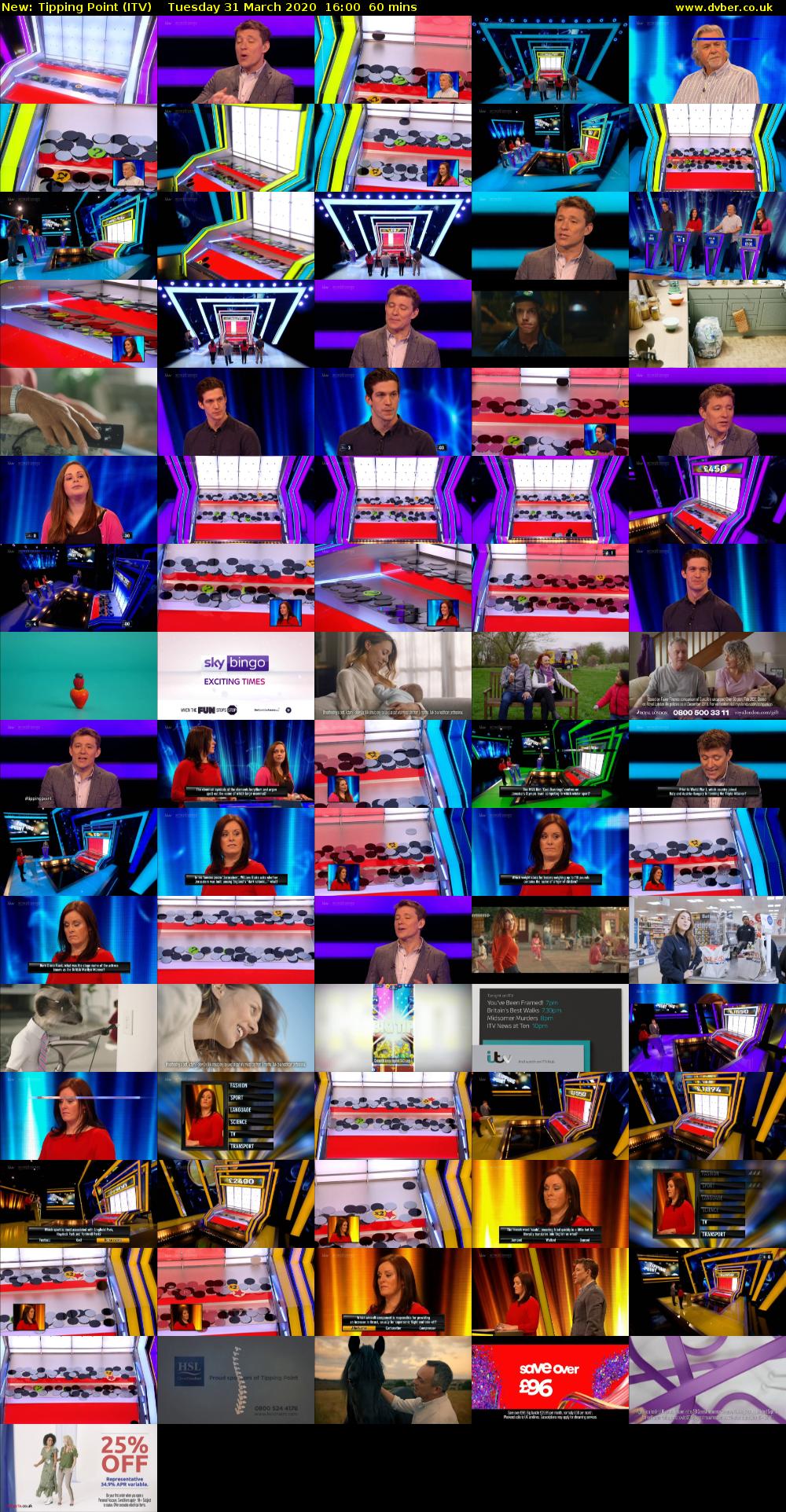 Tipping Point (ITV) Tuesday 31 March 2020 16:00 - 17:00