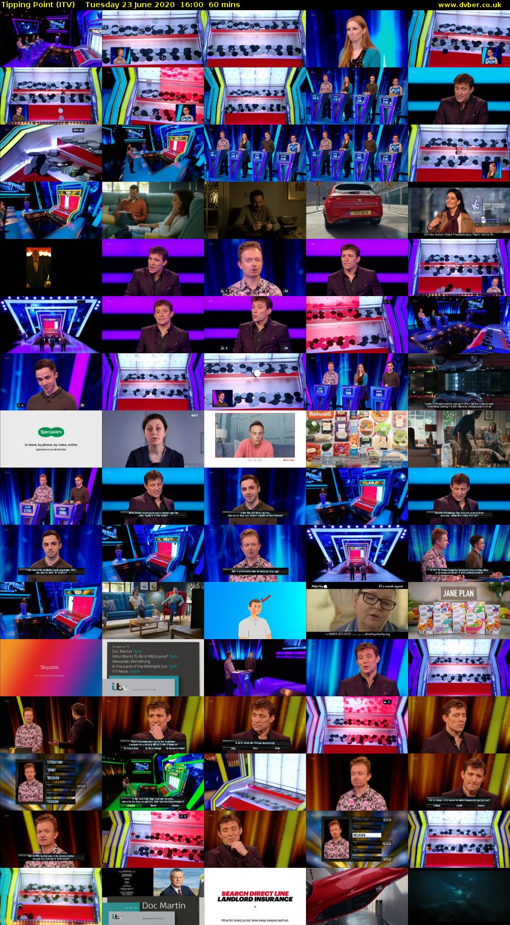 Tipping Point (ITV) Tuesday 23 June 2020 16:00 - 17:00