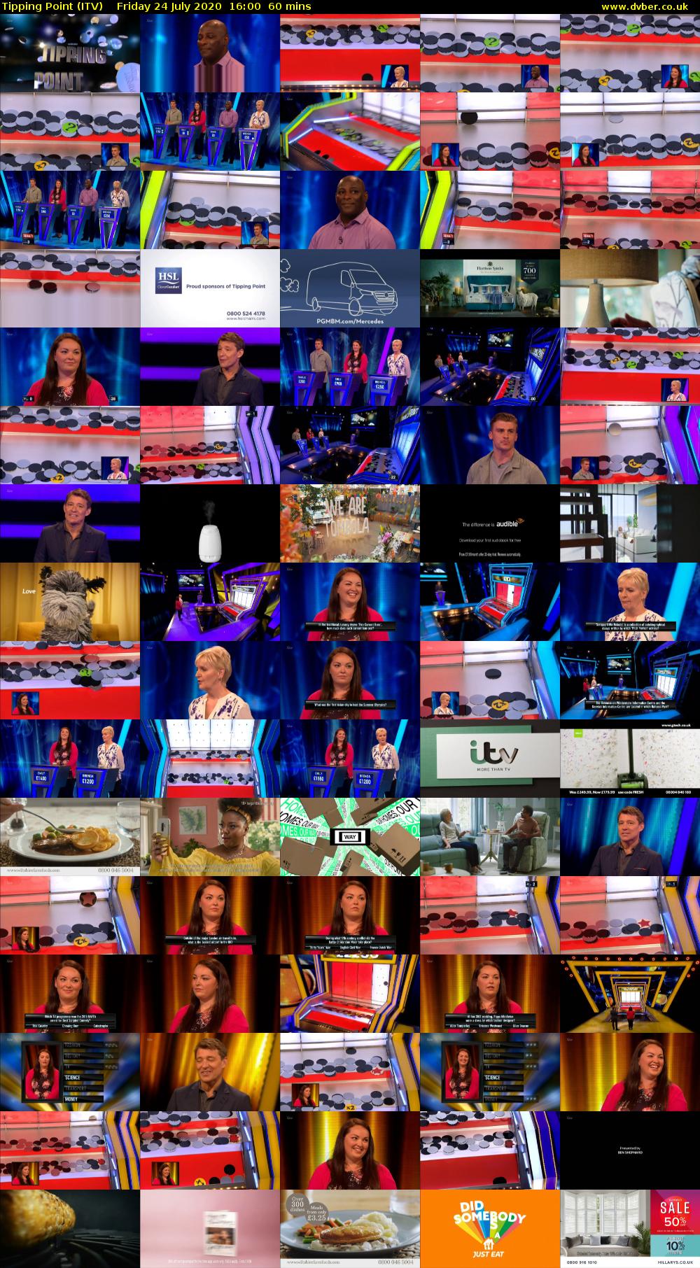 Tipping Point (ITV) Friday 24 July 2020 16:00 - 17:00