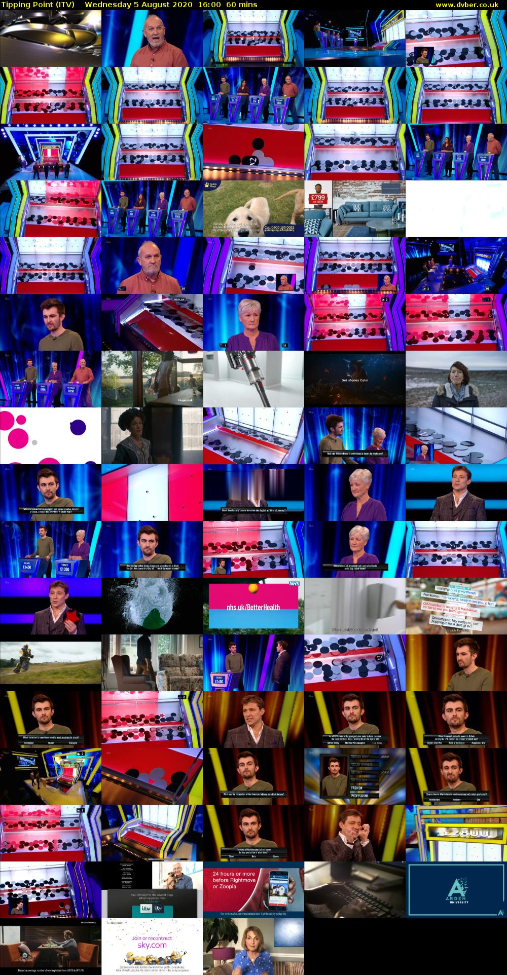 Tipping Point (ITV) Wednesday 5 August 2020 16:00 - 17:00