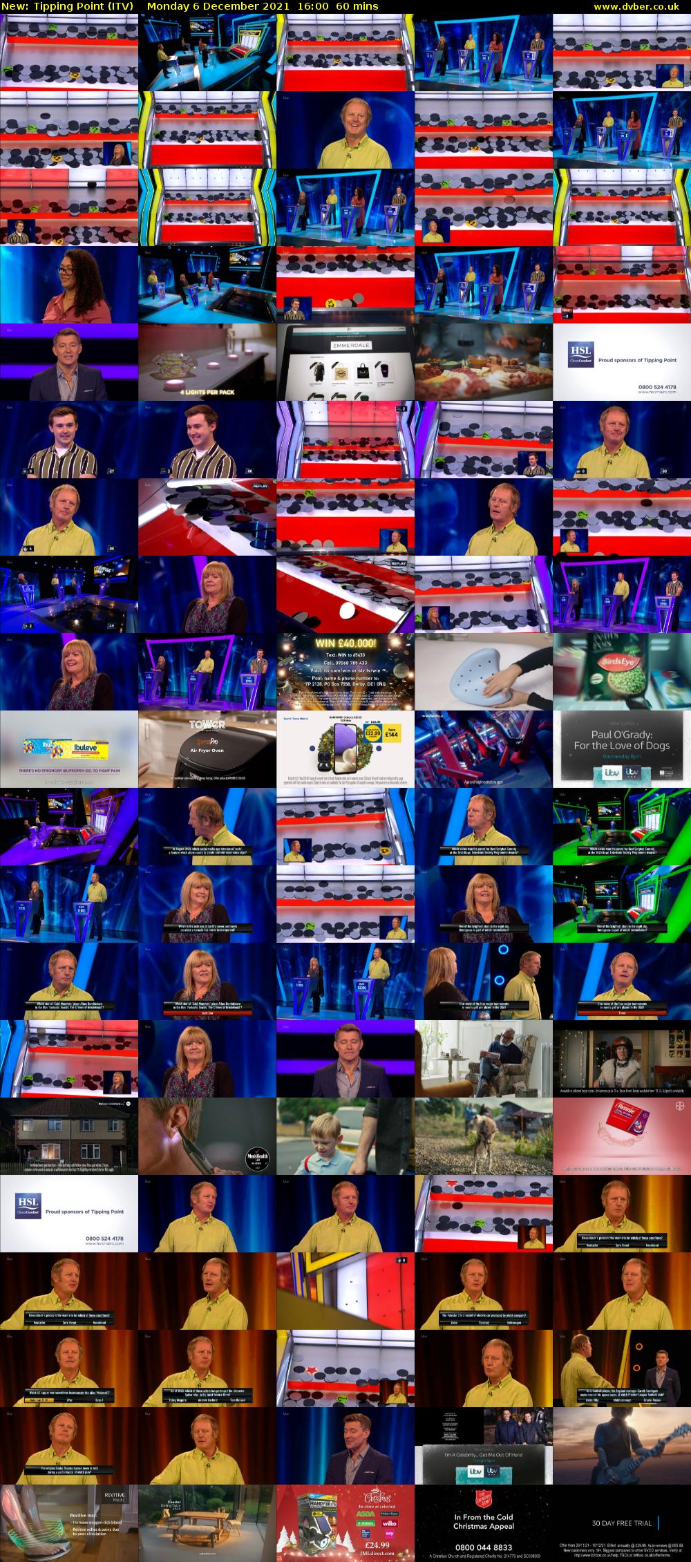 Tipping Point (ITV) Monday 6 December 2021 16:00 - 17:00