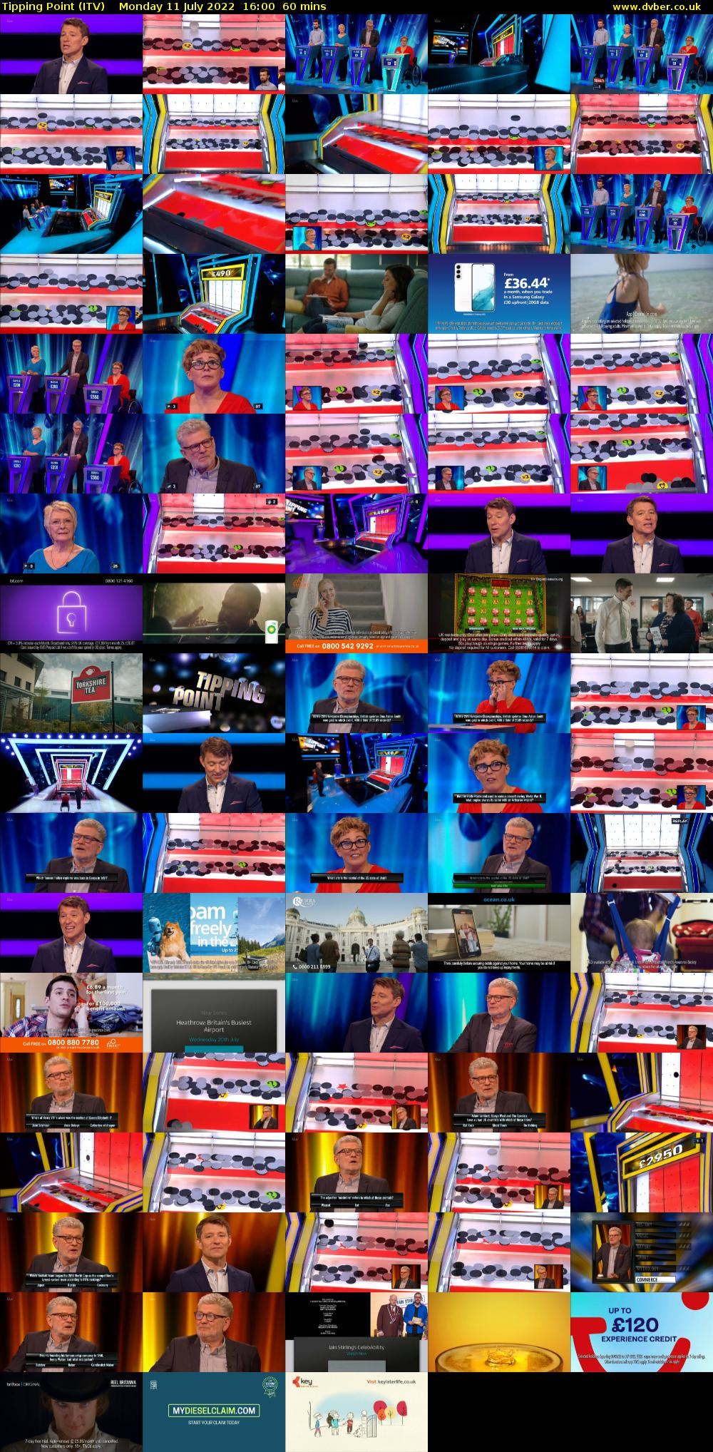 Tipping Point (ITV) Monday 11 July 2022 16:00 - 17:00