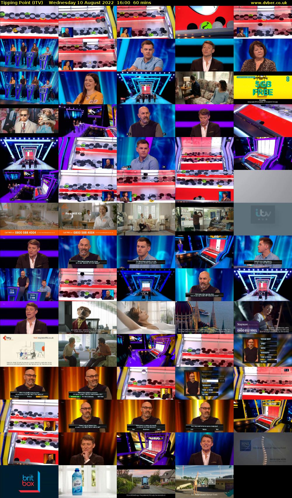 Tipping Point (ITV) Wednesday 10 August 2022 16:00 - 17:00