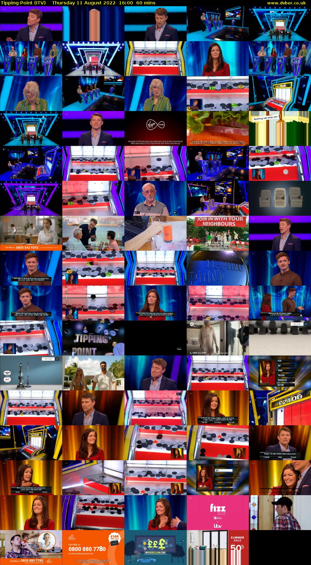 Tipping Point (ITV) Thursday 11 August 2022 16:00 - 17:00