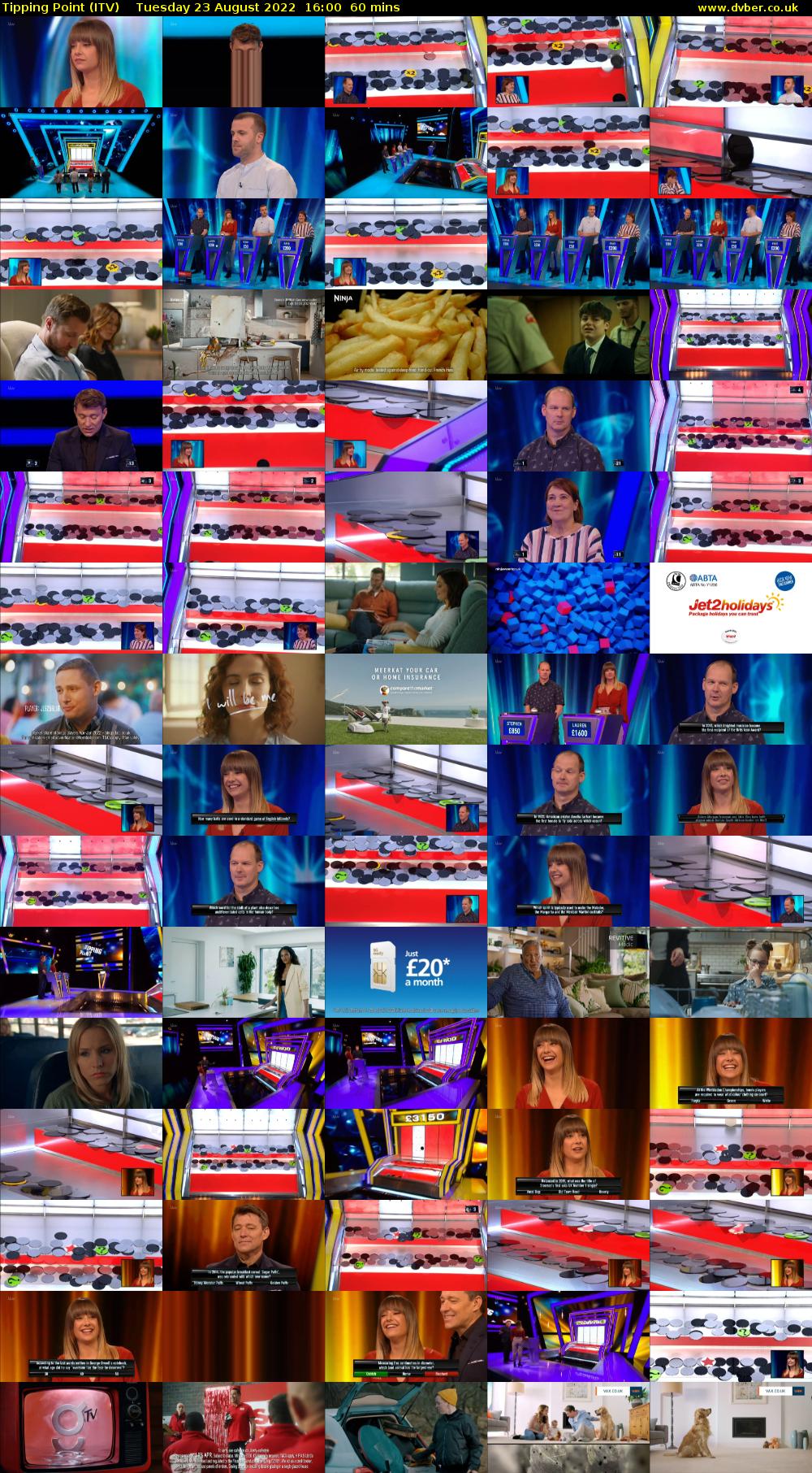 Tipping Point (ITV) Tuesday 23 August 2022 16:00 - 17:00