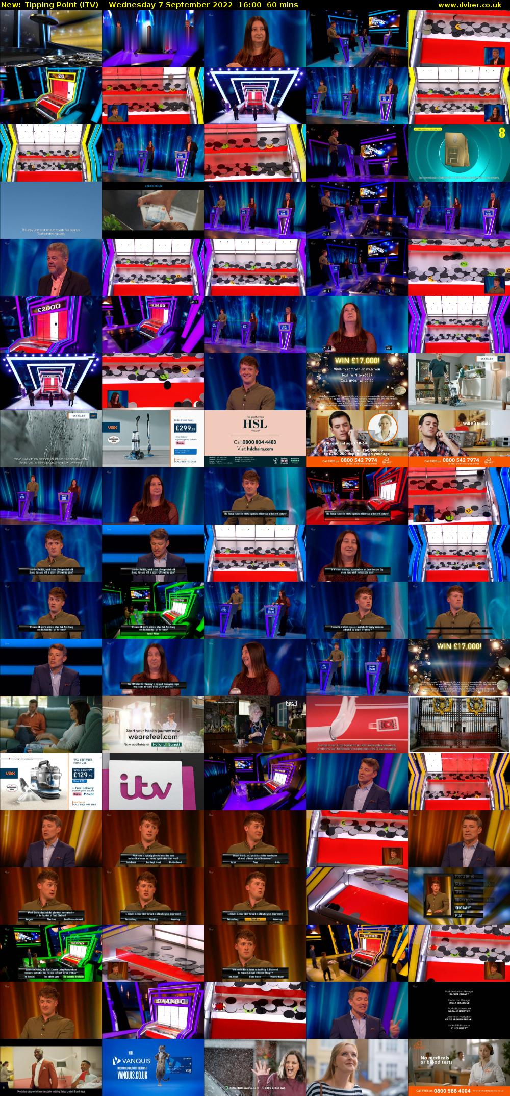 Tipping Point (ITV) Wednesday 7 September 2022 16:00 - 17:00