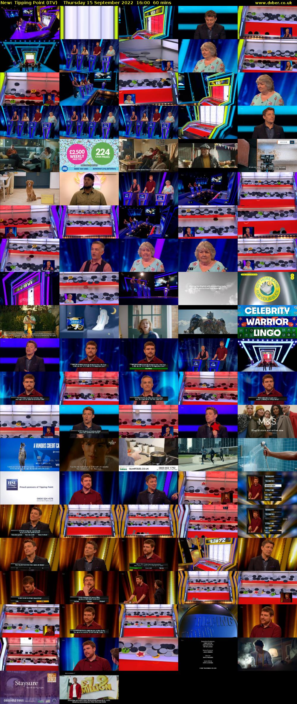 Tipping Point (ITV) Thursday 15 September 2022 16:00 - 17:00