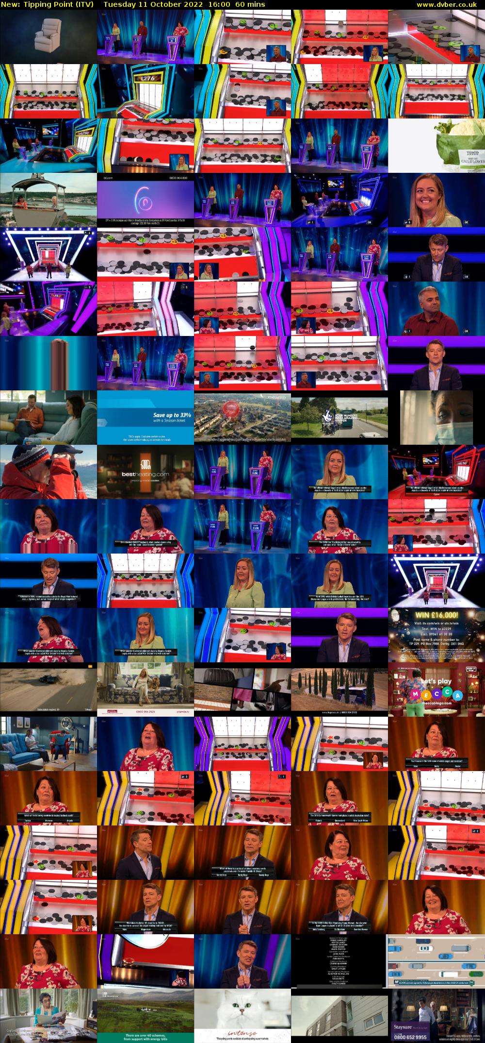 Tipping Point (ITV) Tuesday 11 October 2022 16:00 - 17:00