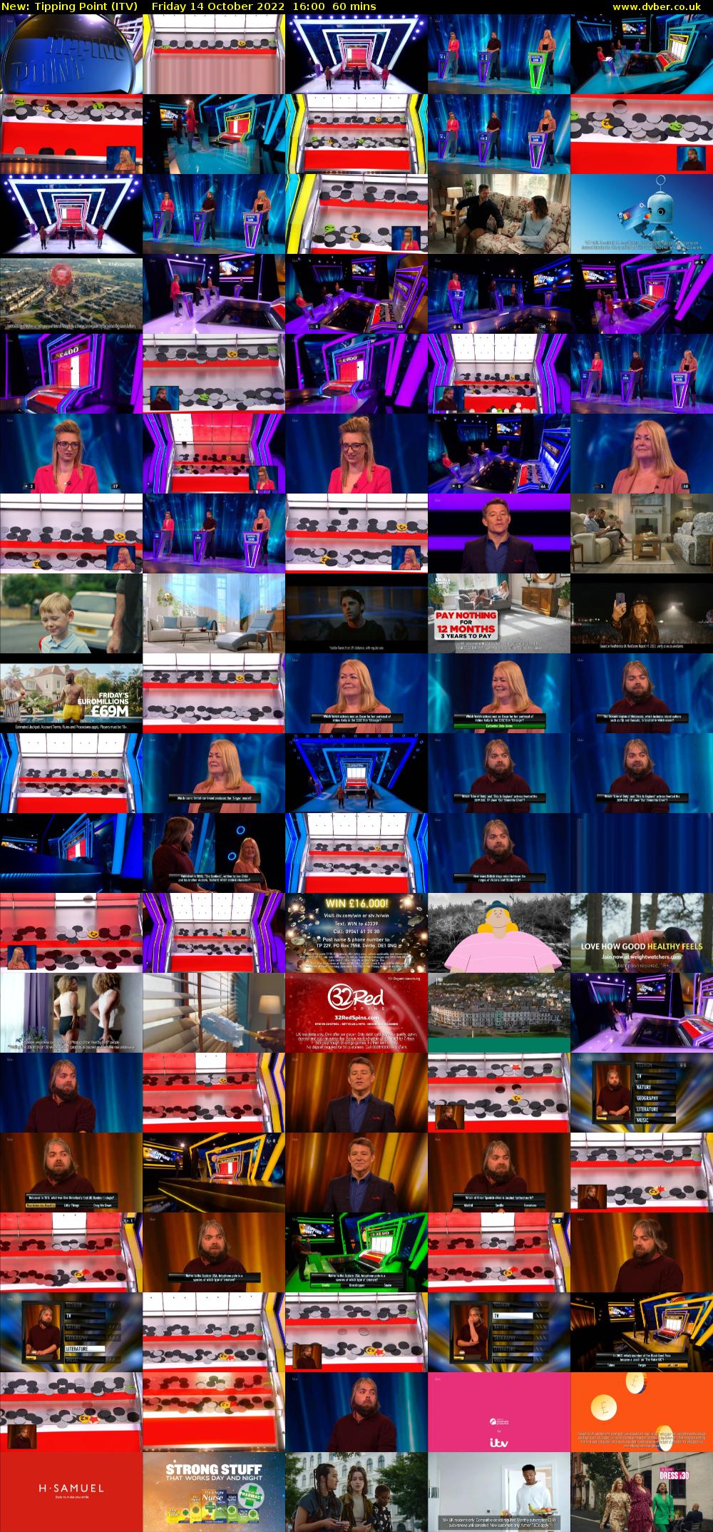 Tipping Point (ITV) Friday 14 October 2022 16:00 - 17:00