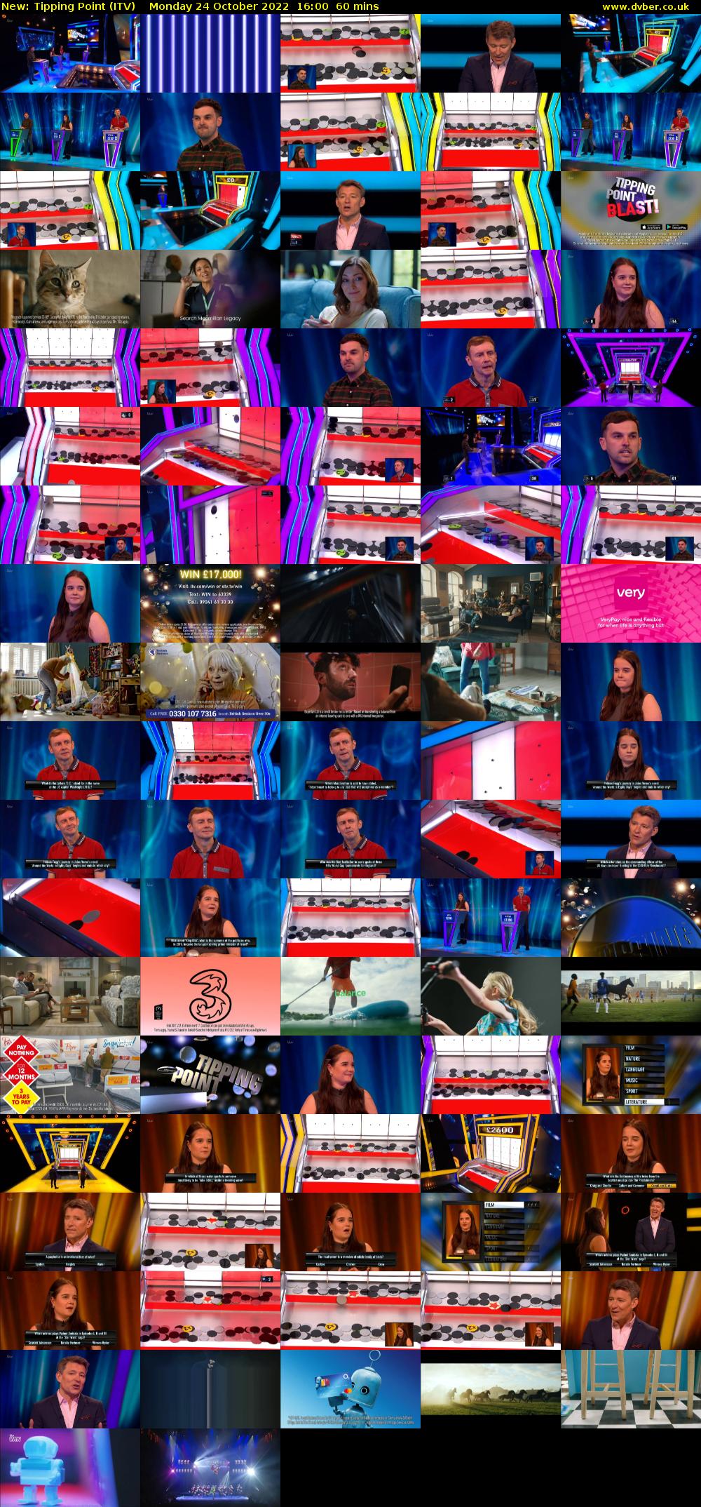 Tipping Point (ITV) Monday 24 October 2022 16:00 - 17:00