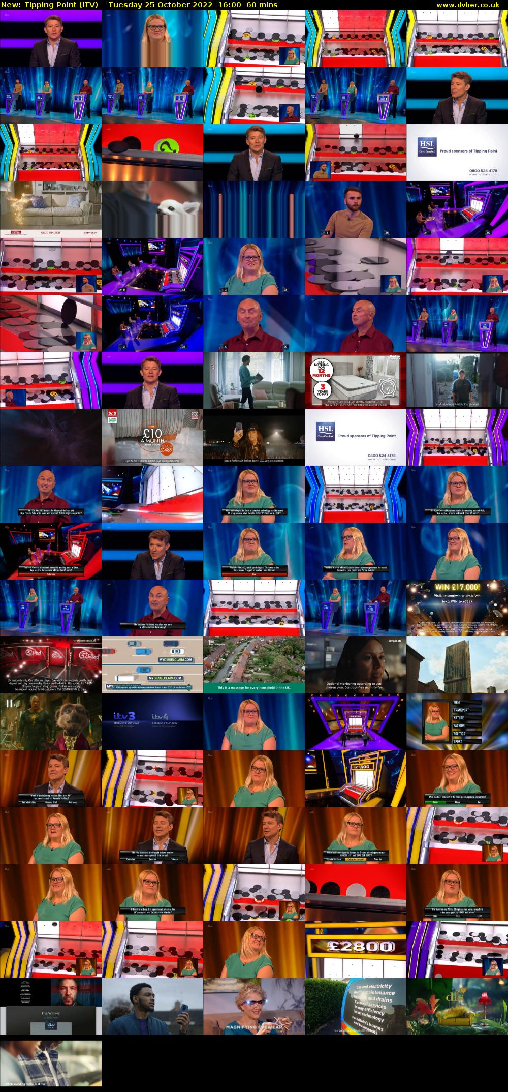 Tipping Point (ITV) Tuesday 25 October 2022 16:00 - 17:00