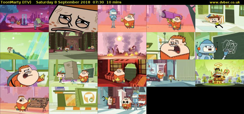 ToonMarty (ITV) Saturday 8 September 2018 07:30 - 07:40