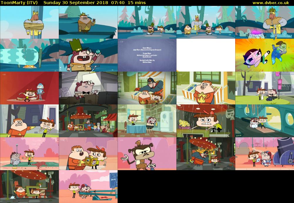 ToonMarty (ITV) Sunday 30 September 2018 07:40 - 07:55