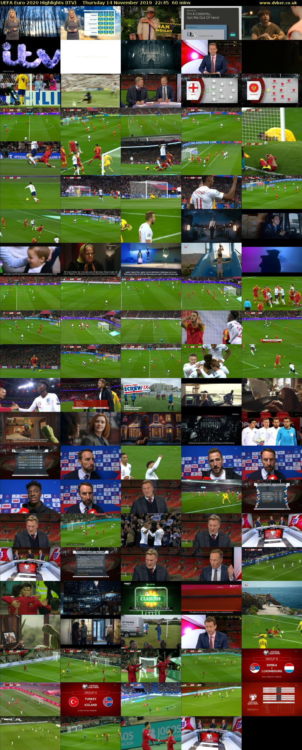 UEFA Euro 2020 Highlights (ITV) Thursday 14 November 2019 22:45 - 23:45