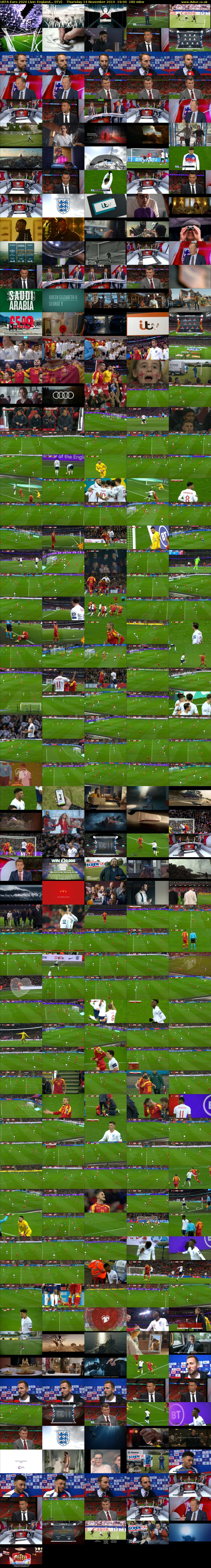 UEFA Euro 2020 Live: England... (ITV) Thursday 14 November 2019 19:00 - 22:00