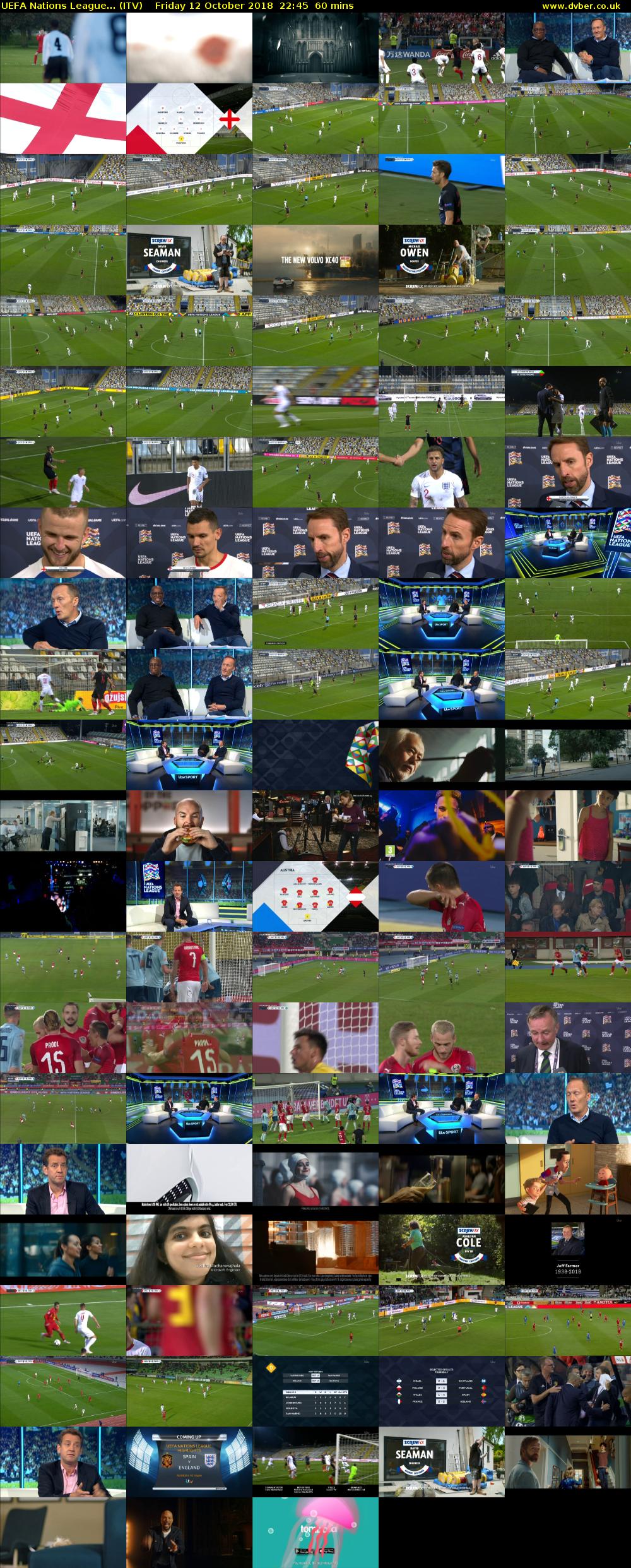 UEFA Nations League... (ITV) Friday 12 October 2018 22:45 - 23:45