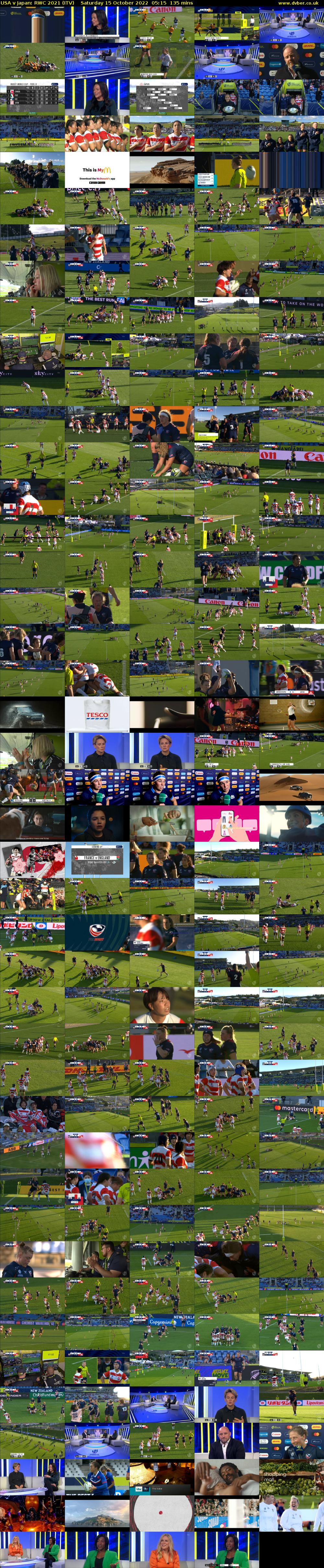 USA v Japan: RWC 2021 (ITV) Saturday 15 October 2022 05:15 - 07:30