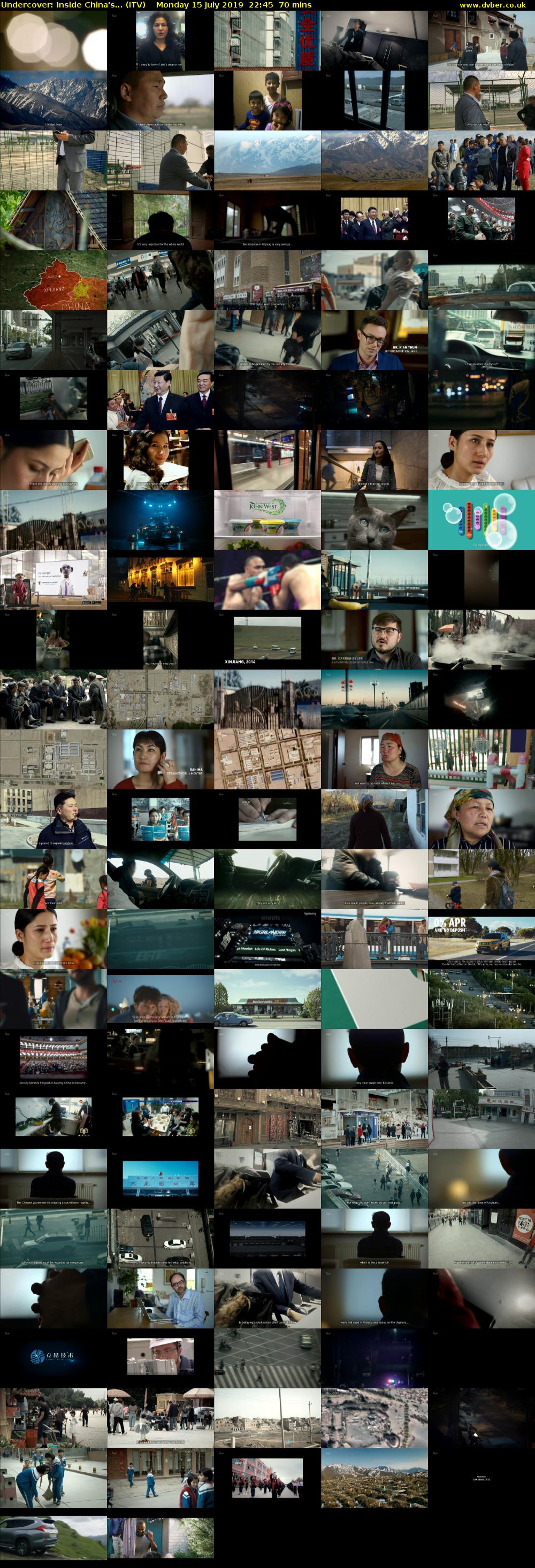 Undercover: Inside China's... (ITV) Monday 15 July 2019 22:45 - 23:55
