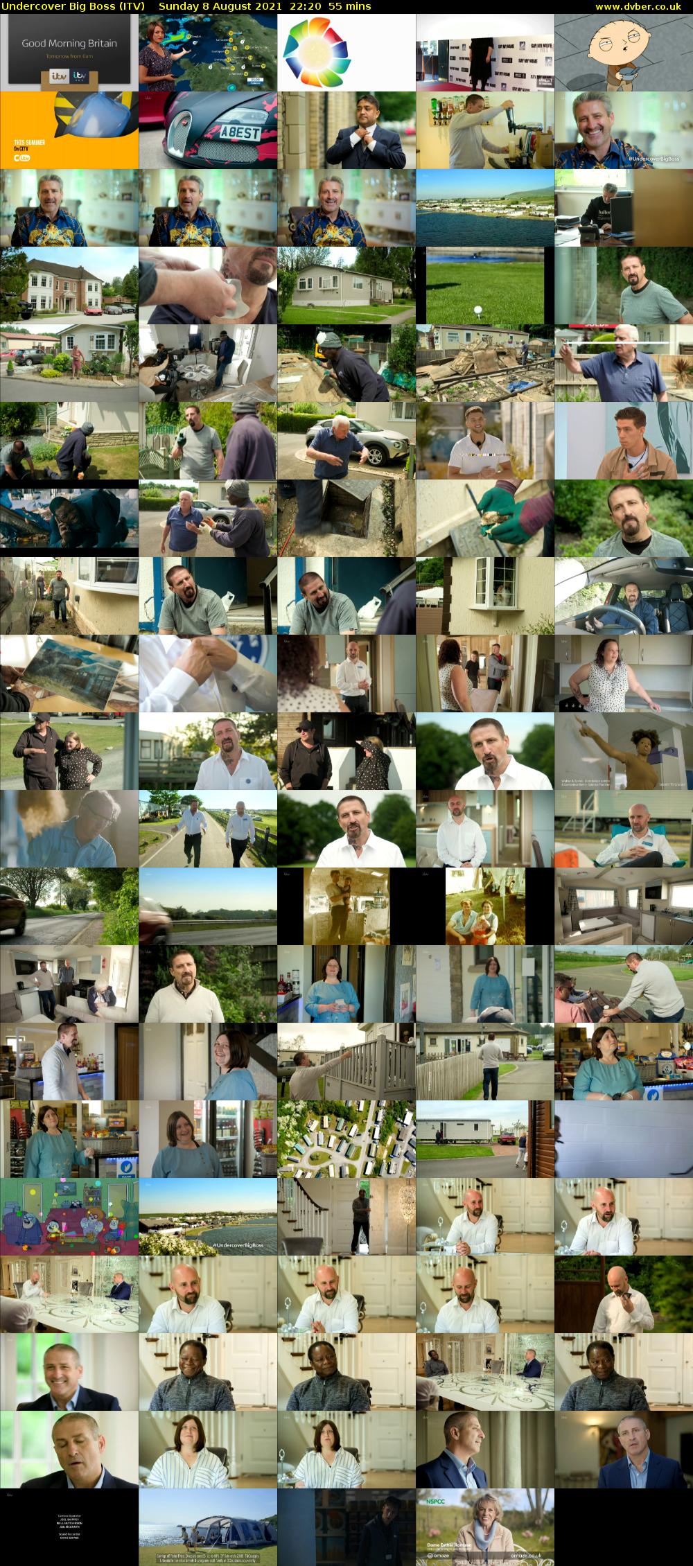 Undercover Big Boss (ITV) Sunday 8 August 2021 22:20 - 23:15