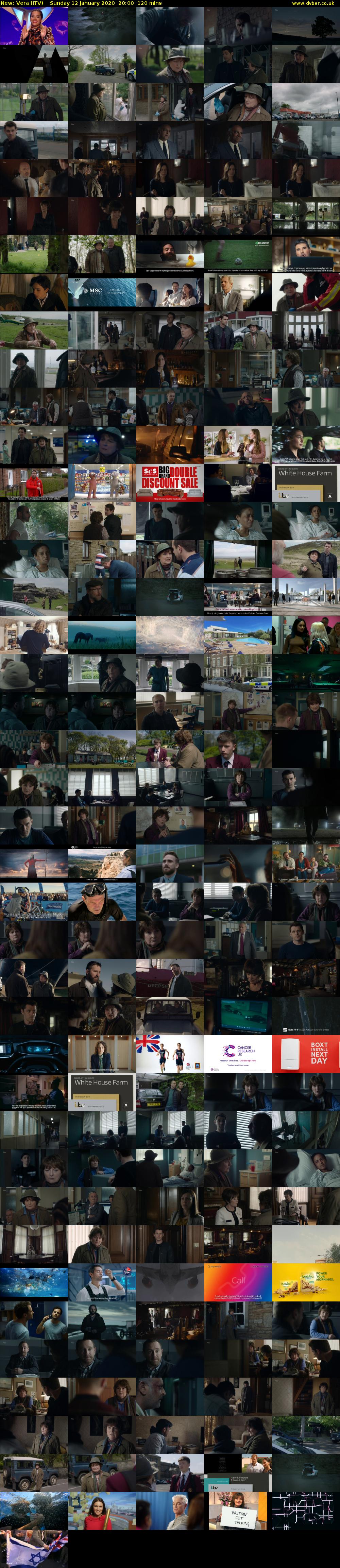 Vera (ITV) Sunday 12 January 2020 20:00 - 22:00