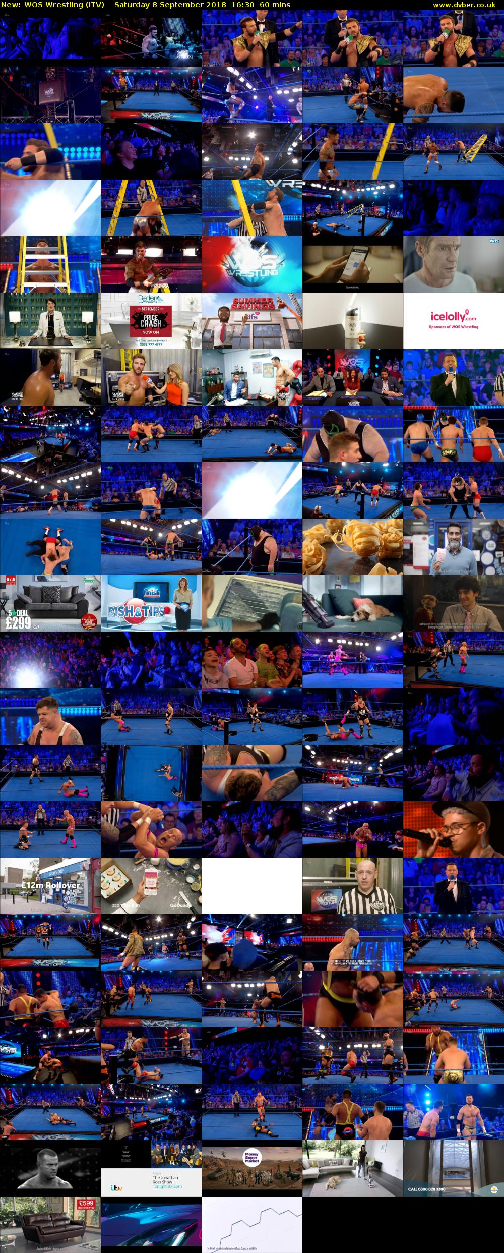 WOS Wrestling (ITV) Saturday 8 September 2018 16:30 - 17:30