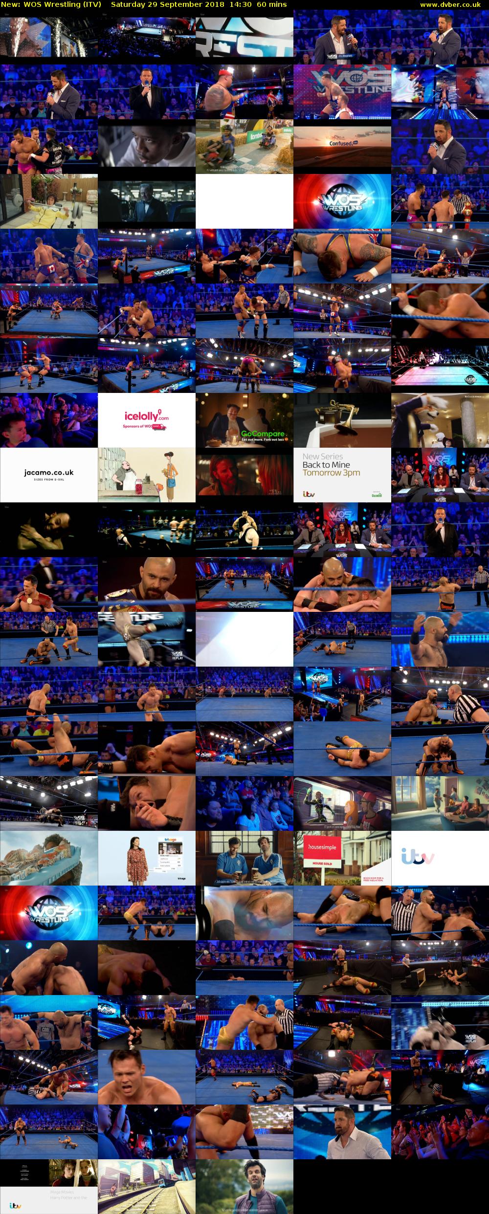 WOS Wrestling (ITV) Saturday 29 September 2018 14:30 - 15:30