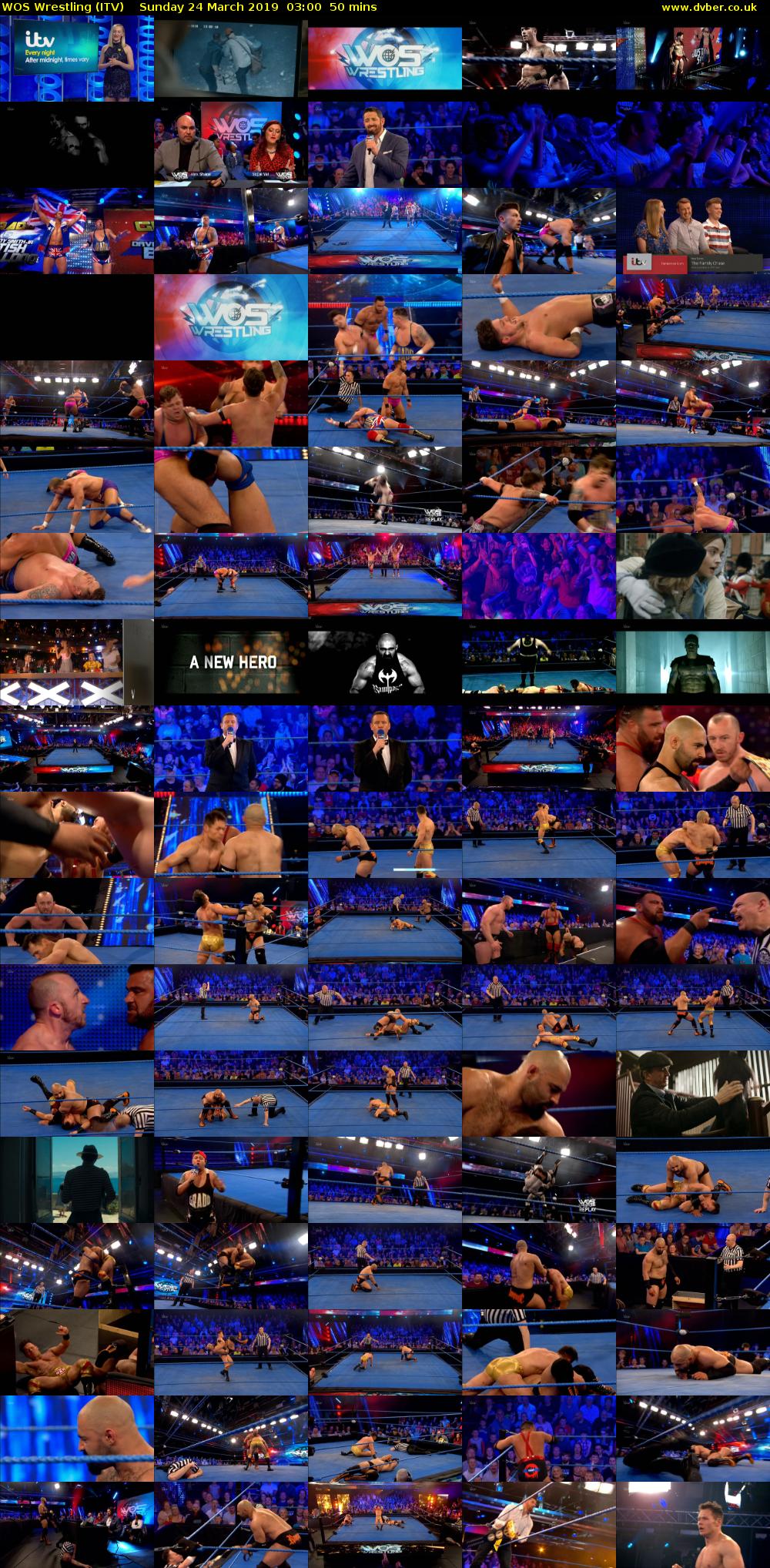 WOS Wrestling (ITV) Sunday 24 March 2019 03:00 - 03:50