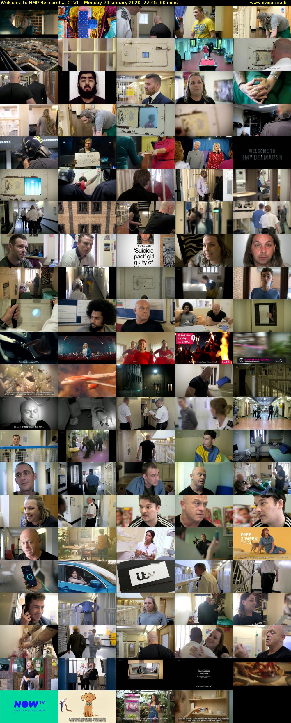Welcome to HMP Belmarsh... (ITV) Monday 20 January 2020 22:45 - 23:45