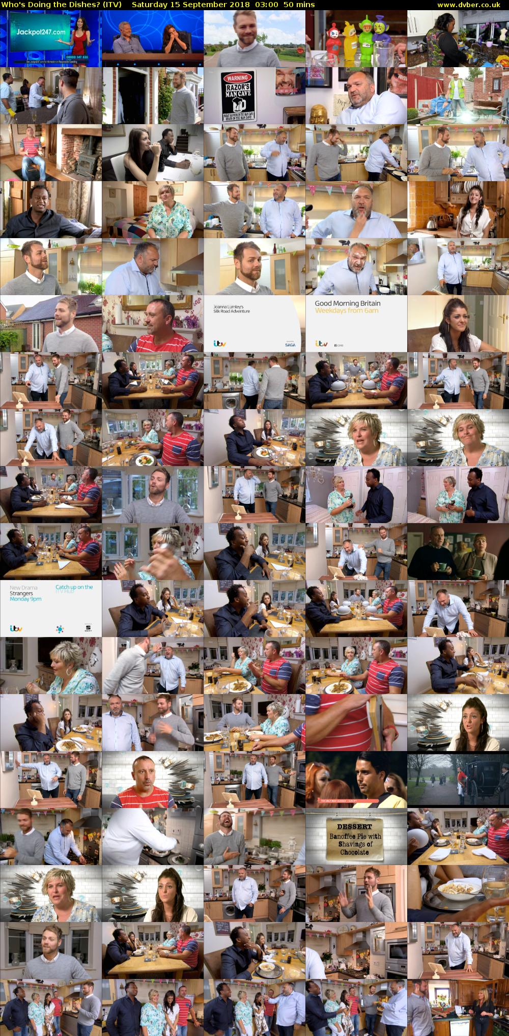 Who's Doing the Dishes? (ITV) Saturday 15 September 2018 03:00 - 03:50