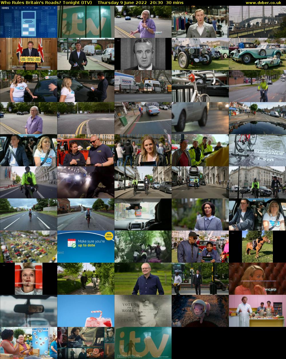 Who Rules Britain's Roads? Tonight (ITV) Thursday 9 June 2022 20:30 - 21:00