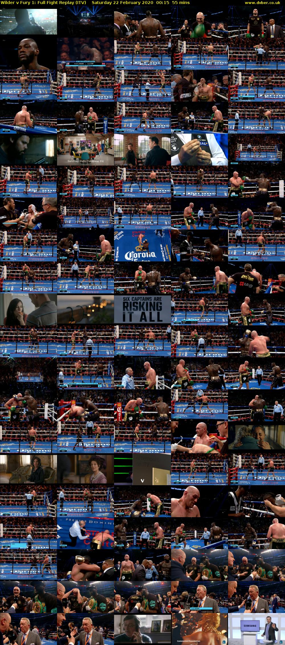Wilder v Fury 1: Full Fight Replay (ITV) Saturday 22 February 2020 00:15 - 01:10
