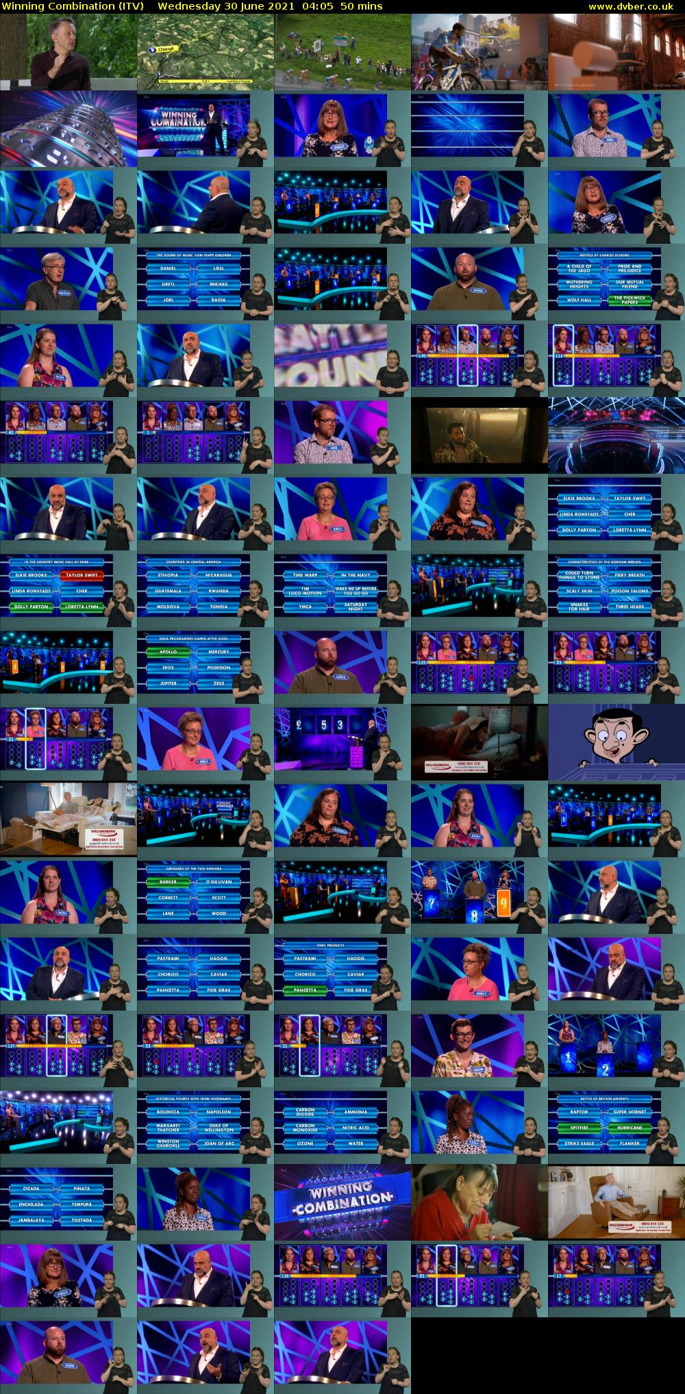 Winning Combination (ITV) Wednesday 30 June 2021 04:05 - 04:55