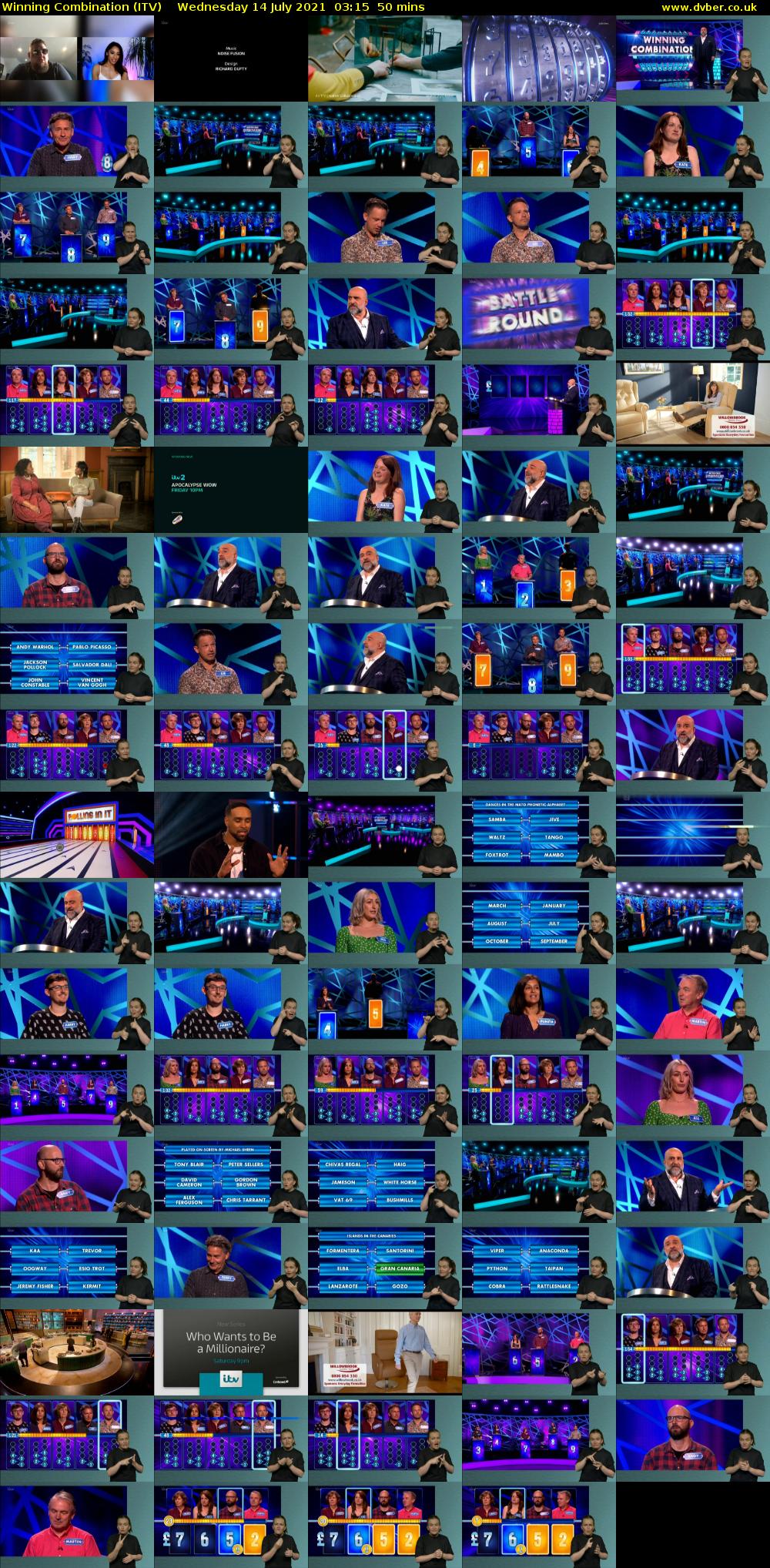 Winning Combination (ITV) Wednesday 14 July 2021 03:15 - 04:05