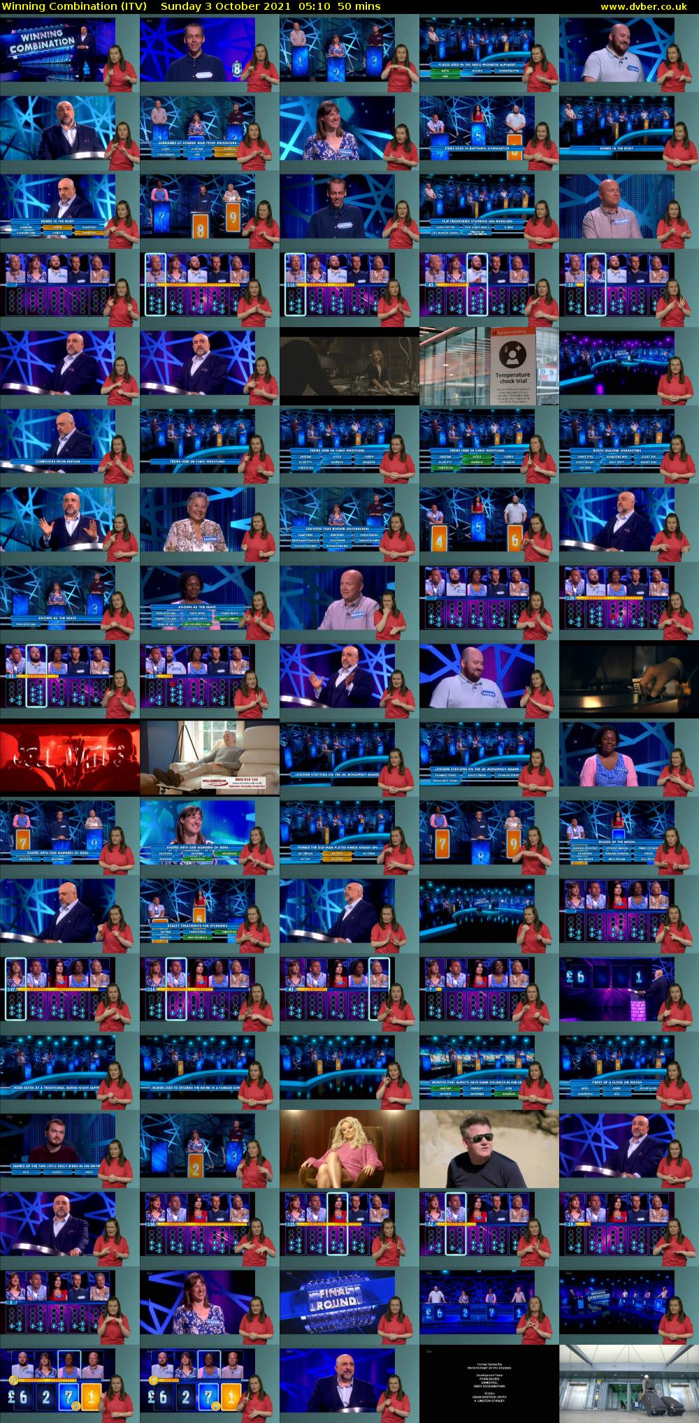 Winning Combination (ITV) Sunday 3 October 2021 05:10 - 06:00