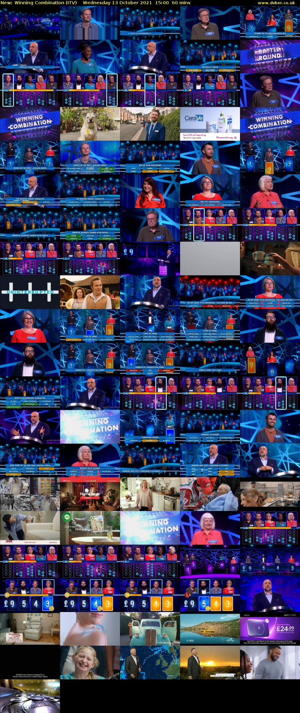 Winning Combination (ITV) Wednesday 13 October 2021 15:00 - 16:00