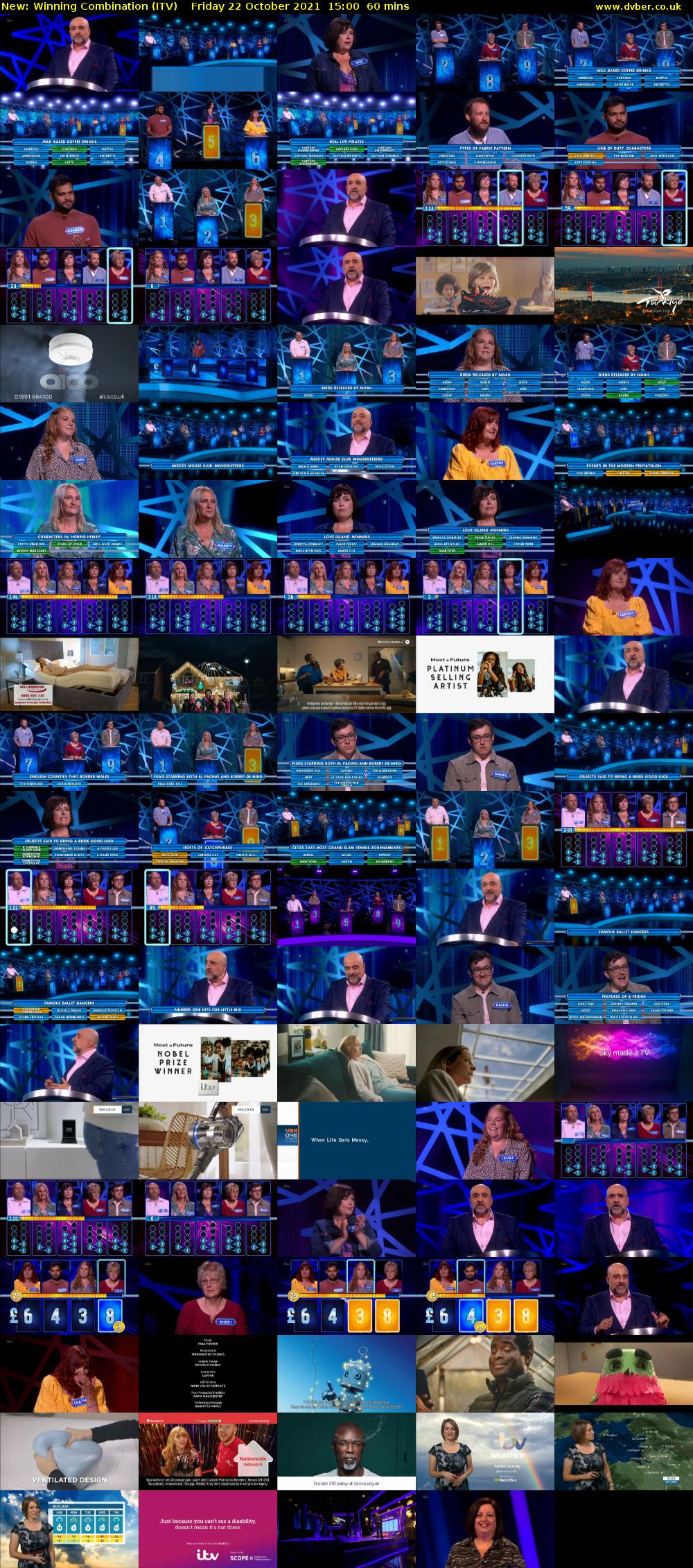 Winning Combination (ITV) Friday 22 October 2021 15:00 - 16:00