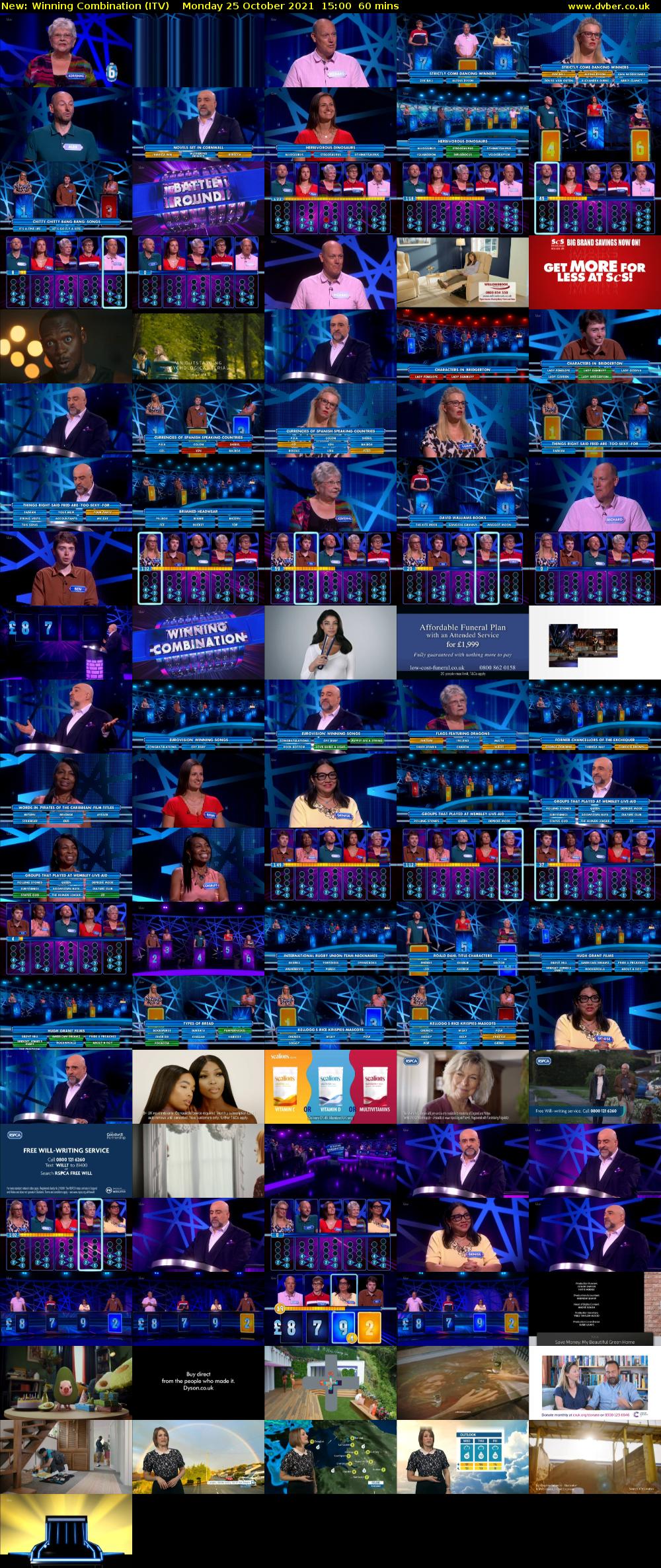 Winning Combination (ITV) Monday 25 October 2021 15:00 - 16:00