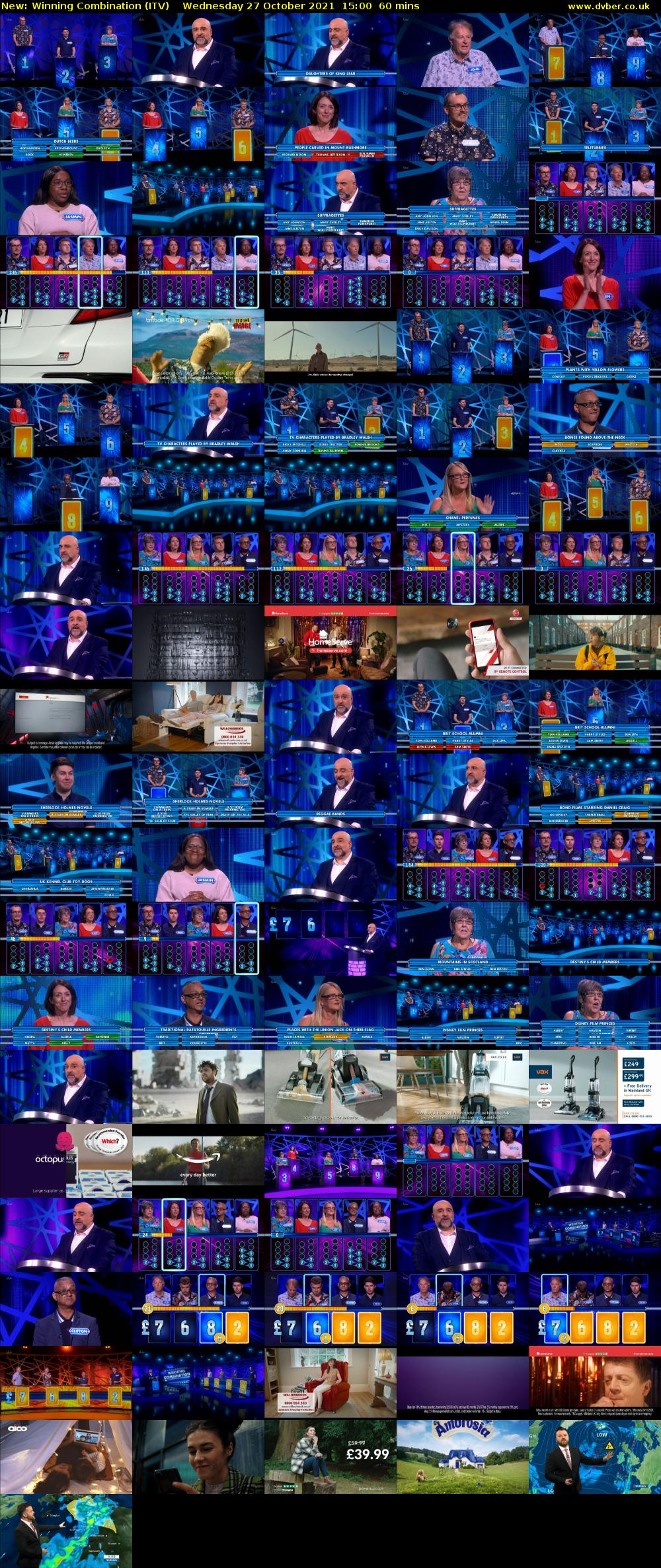 Winning Combination (ITV) Wednesday 27 October 2021 15:00 - 16:00