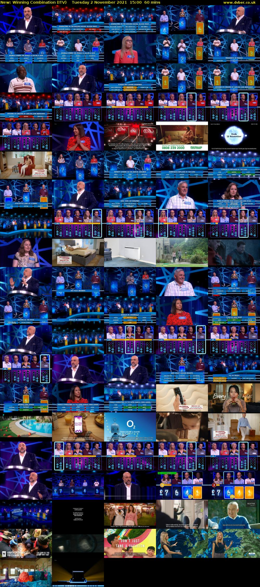 Winning Combination (ITV) Tuesday 2 November 2021 15:00 - 16:00