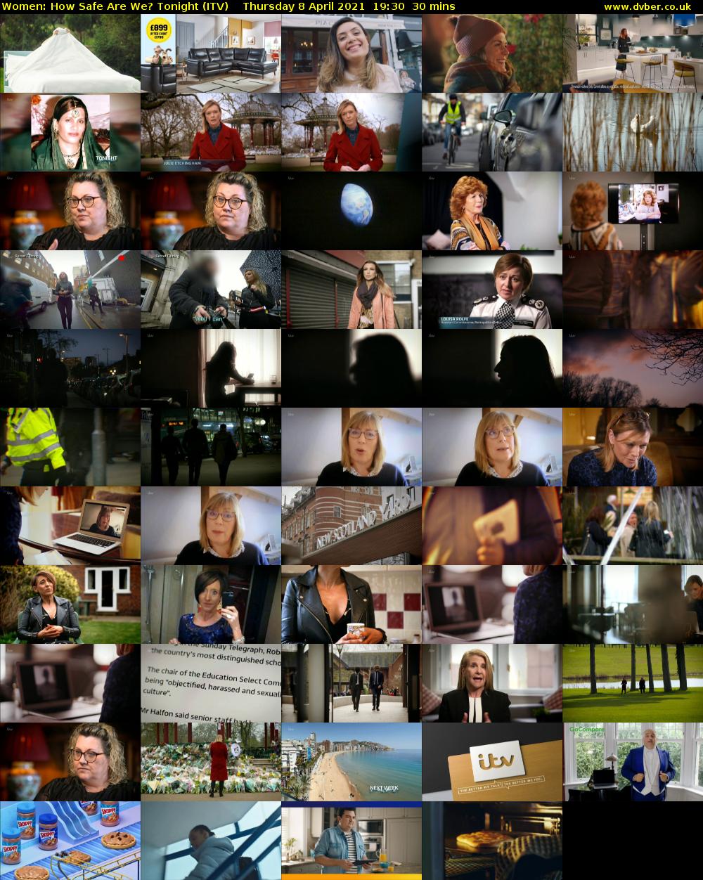 Women: How Safe Are We? Tonight (ITV) Thursday 8 April 2021 19:30 - 20:00