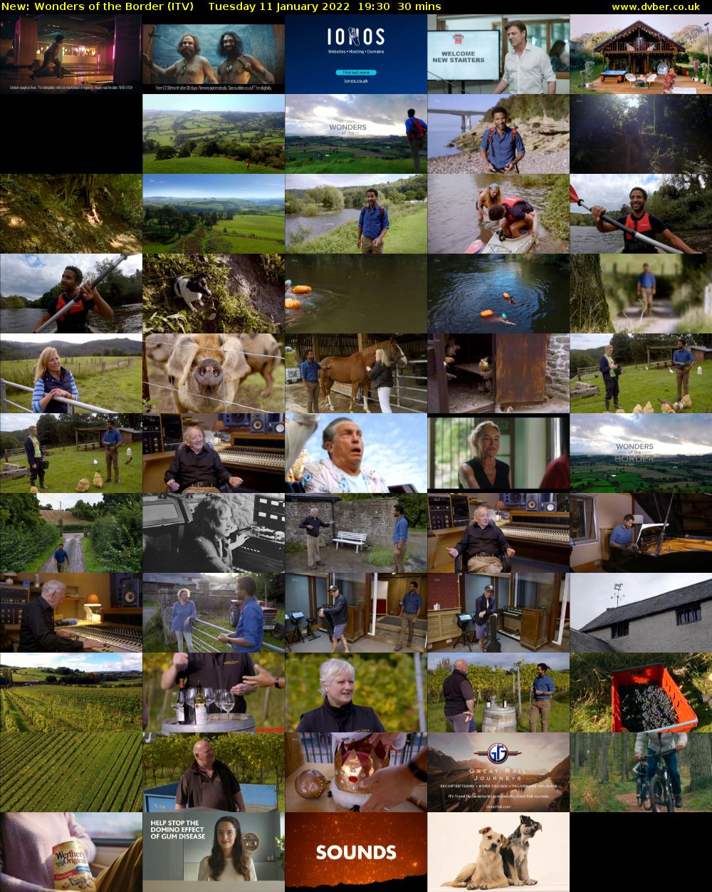 Wonders of the Border (ITV) Tuesday 11 January 2022 19:30 - 20:00