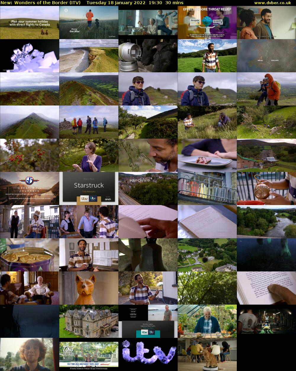 Wonders of the Border (ITV) Tuesday 18 January 2022 19:30 - 20:00