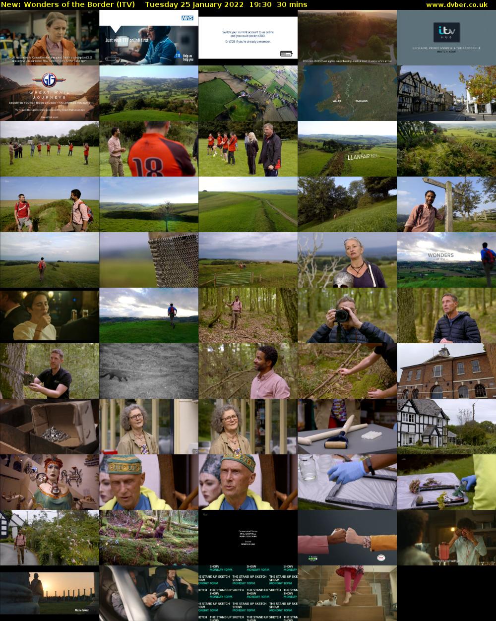 Wonders of the Border (ITV) Tuesday 25 January 2022 19:30 - 20:00