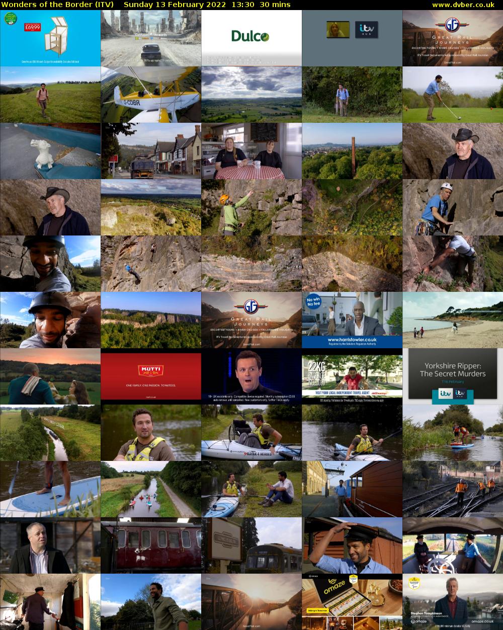 Wonders of the Border (ITV) Sunday 13 February 2022 13:30 - 14:00