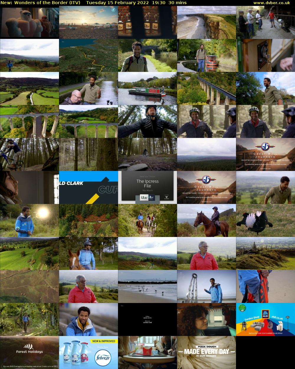 Wonders of the Border (ITV) Tuesday 15 February 2022 19:30 - 20:00